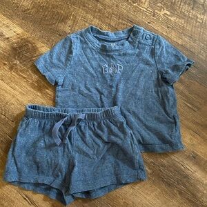 GAP Kids Blue T-Shirt and Shorts Set